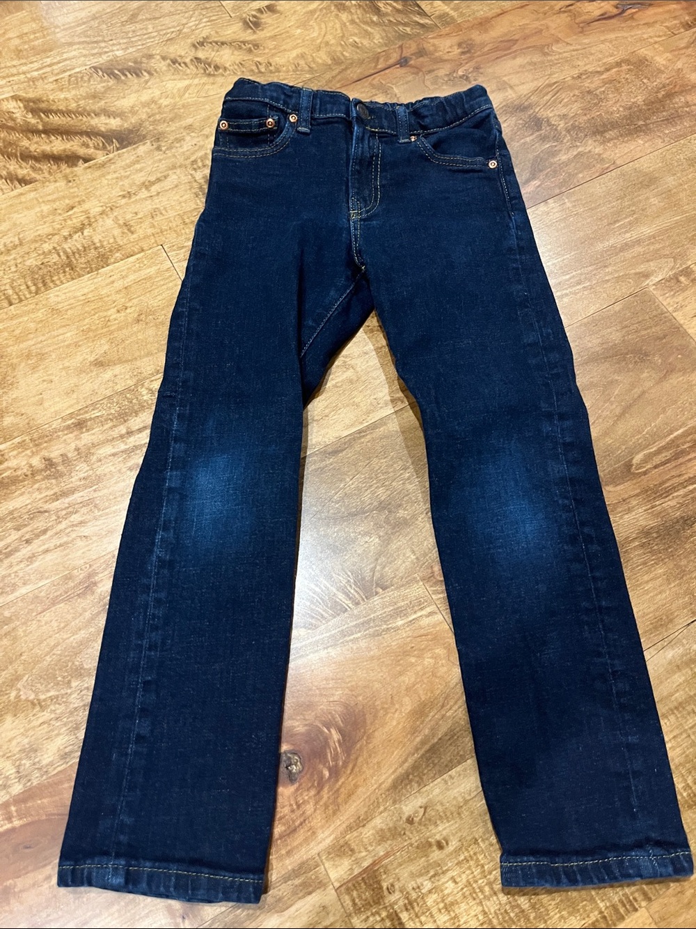 Ralph Lauren Kids Dark Blue Straight-Leg Jeans